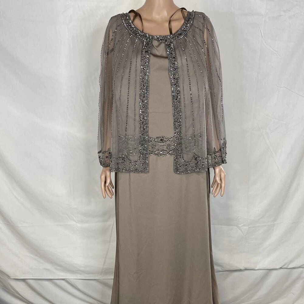 Marsoni Women’s Jeweled Cape Gown